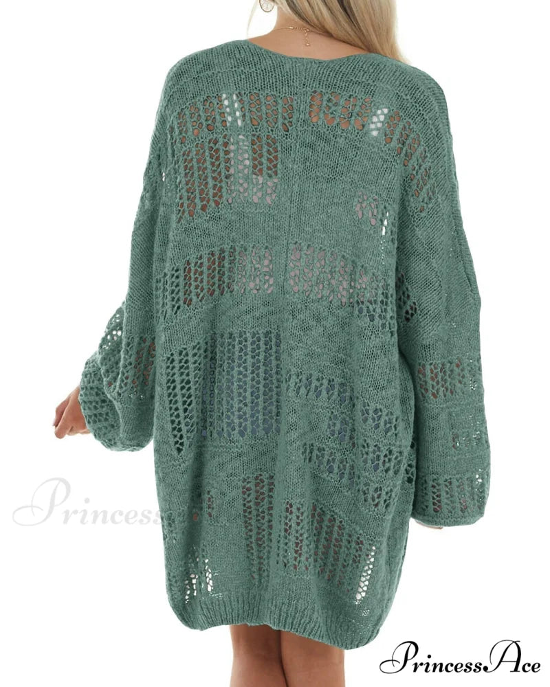 Boho Solid Color Oversized Summer Open Front Cardigans