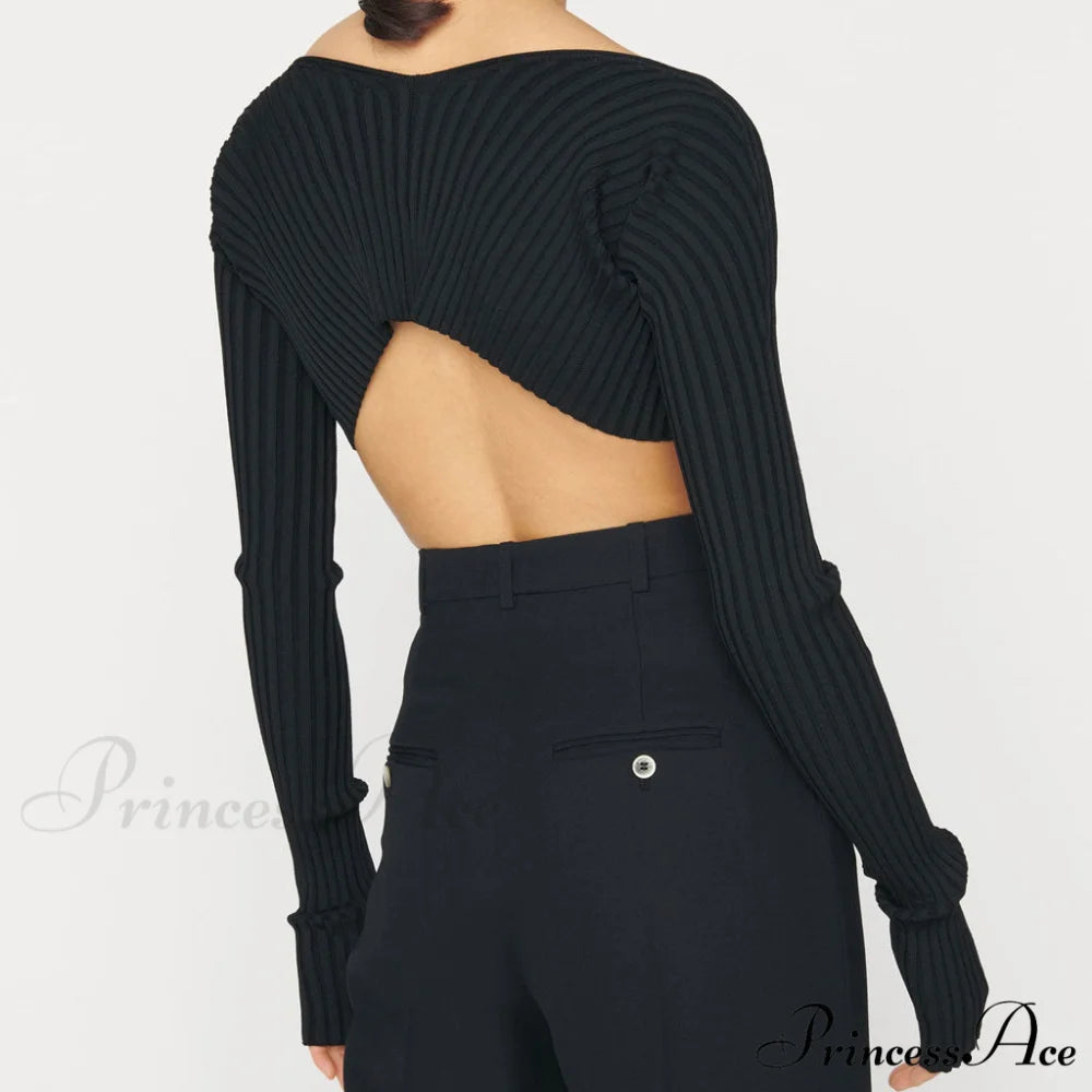 Bold Contrast Floral Bishop Sleeve Classic Rib Knit Sweater - Green XL / Black