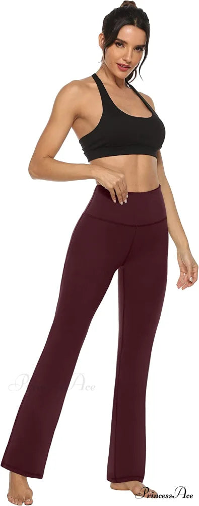 Bootcut High Waist Workout Bootleg Yoga Pants