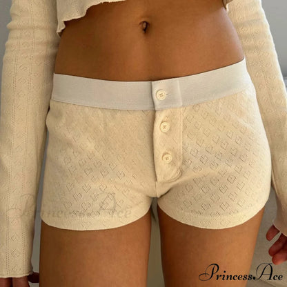 Botanical Button Low-Cut Brief short-250223