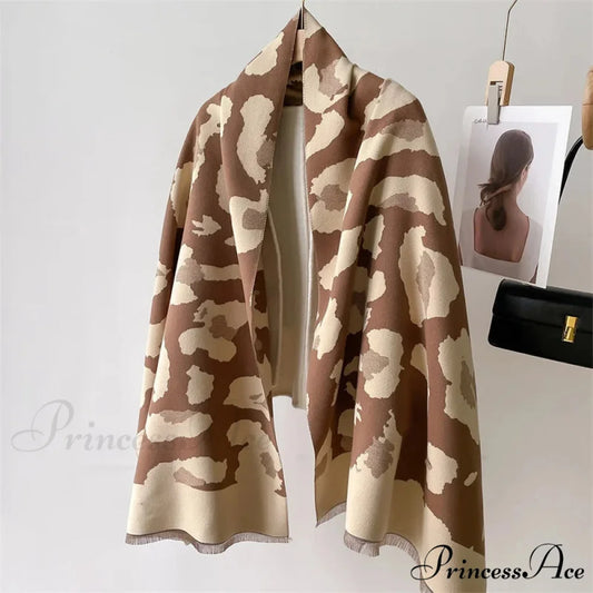 Botanical Cashmere Bandana Winter Scarf Color2 scarf-241228