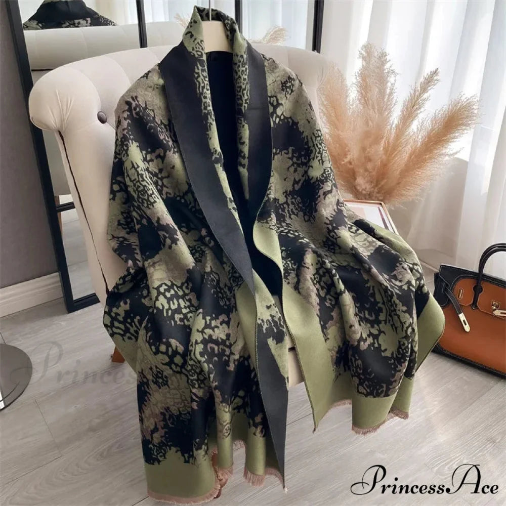 Botanical Cashmere Winter Blanket Scarf Color1 scarf-241228