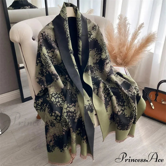 Botanical Cashmere Winter Blanket Scarf Color1 scarf-241228