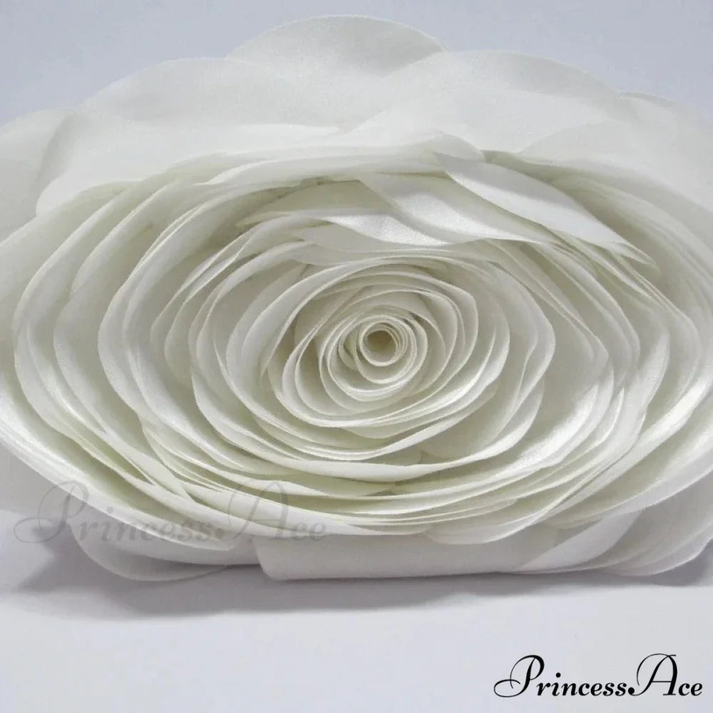 Botanical Design Evening Bag Wedding Chain Clutch Bag White clutchbag-250126