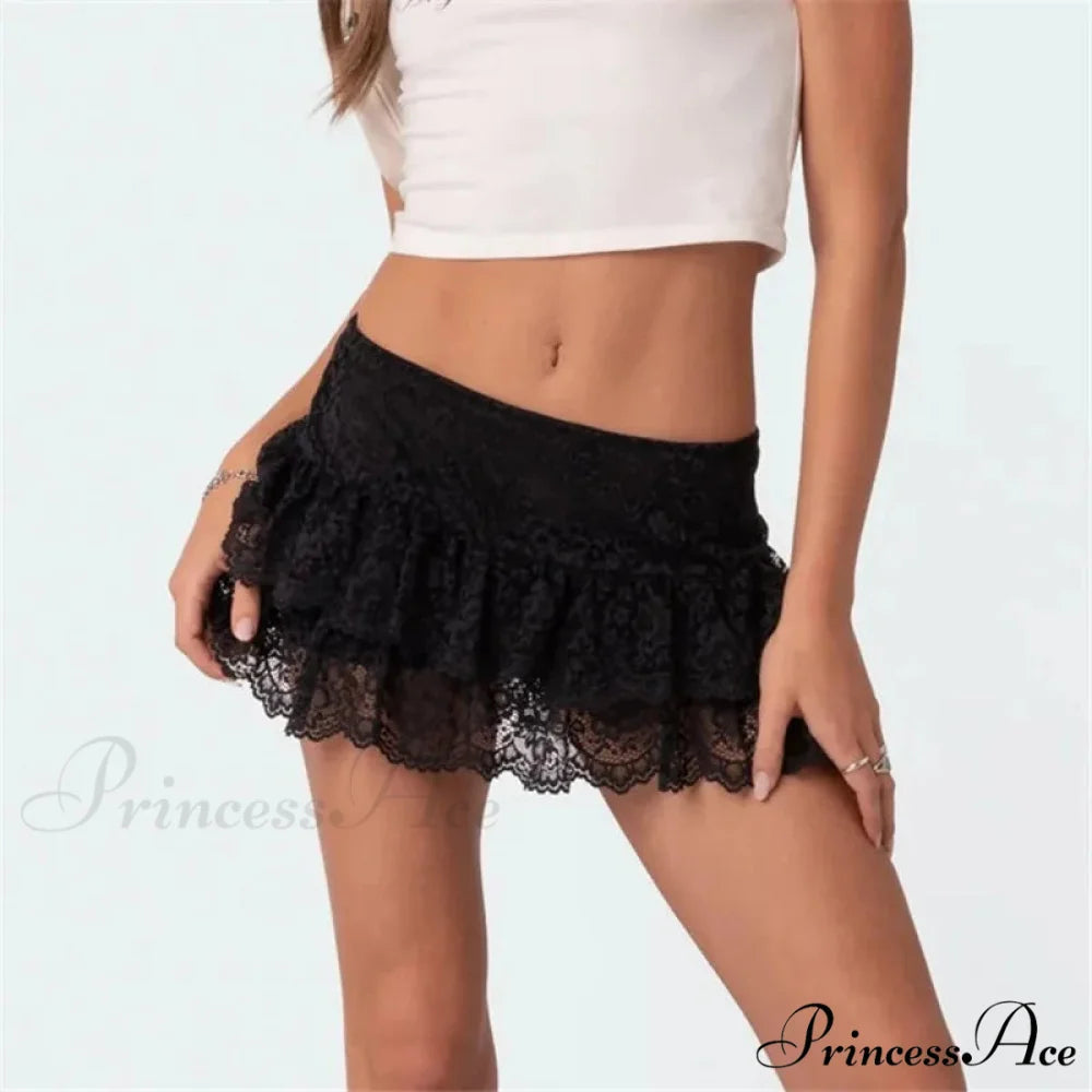 Botanical Frills Fairycore Skirt skirts-250223