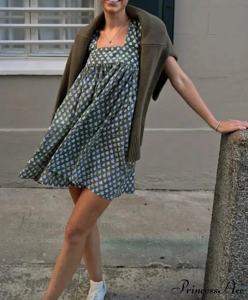 Botanical Lineage Bind Mini Dress minidress-250223