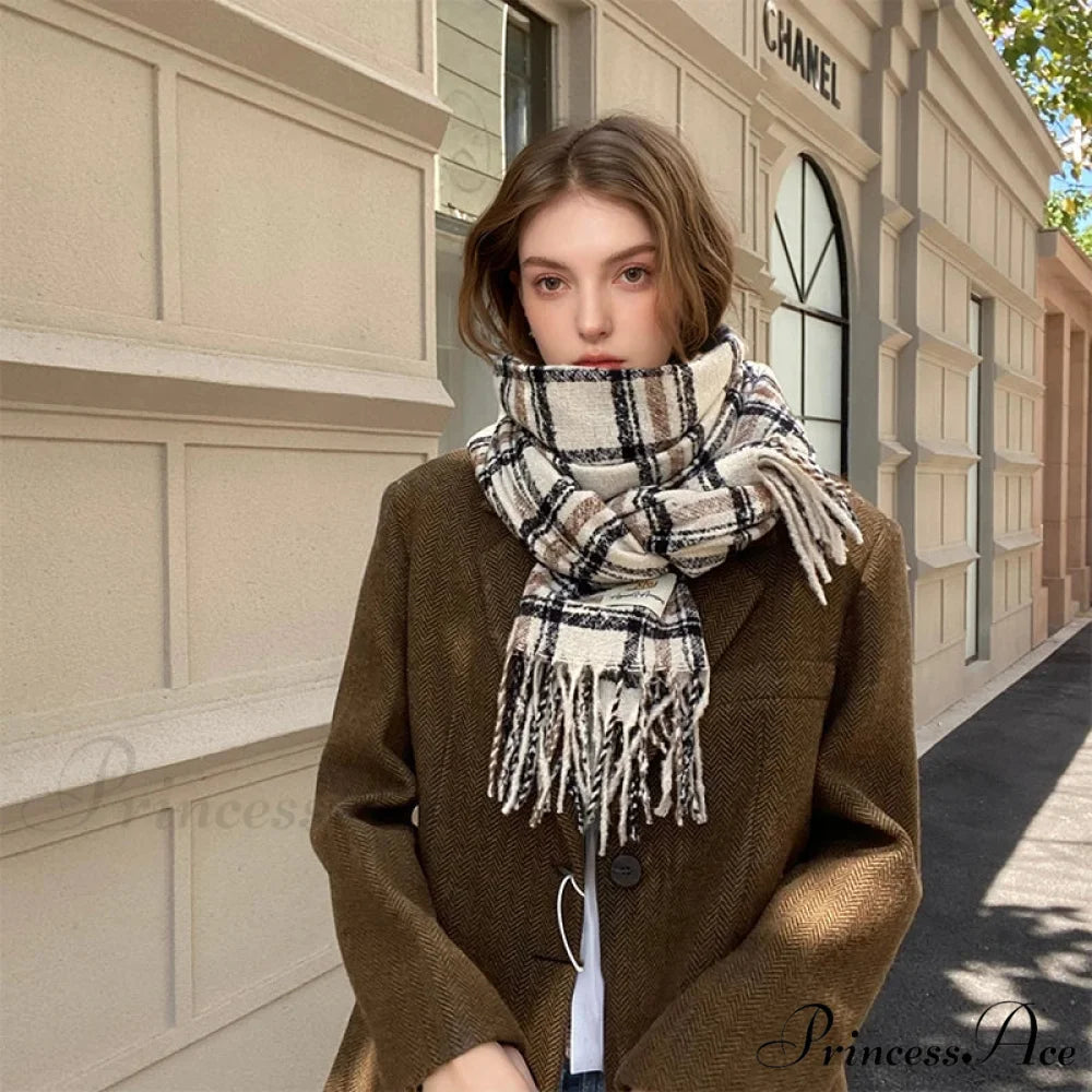 Botanical Pattern Cashmere Wrap Scarf scarf-241228