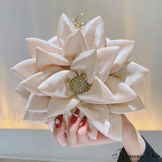 Botanical Sparkling Wine Bag Wristlet Beige wristlet-250126