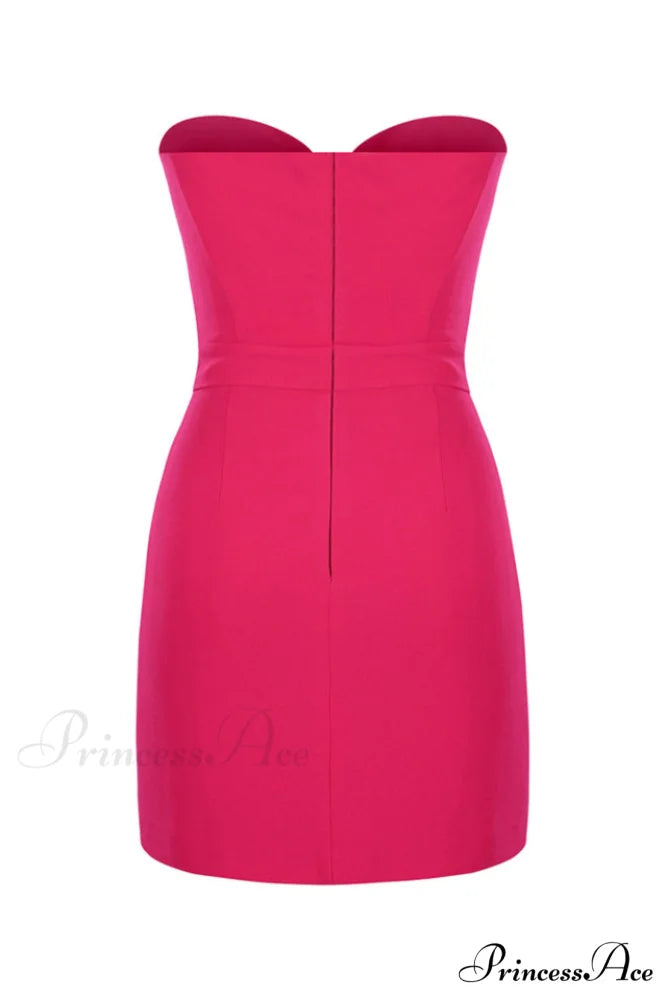 Bow Detailed Stylish Mini Dress