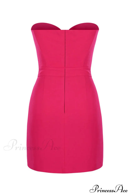 Bow Detailed Stylish Mini Dress