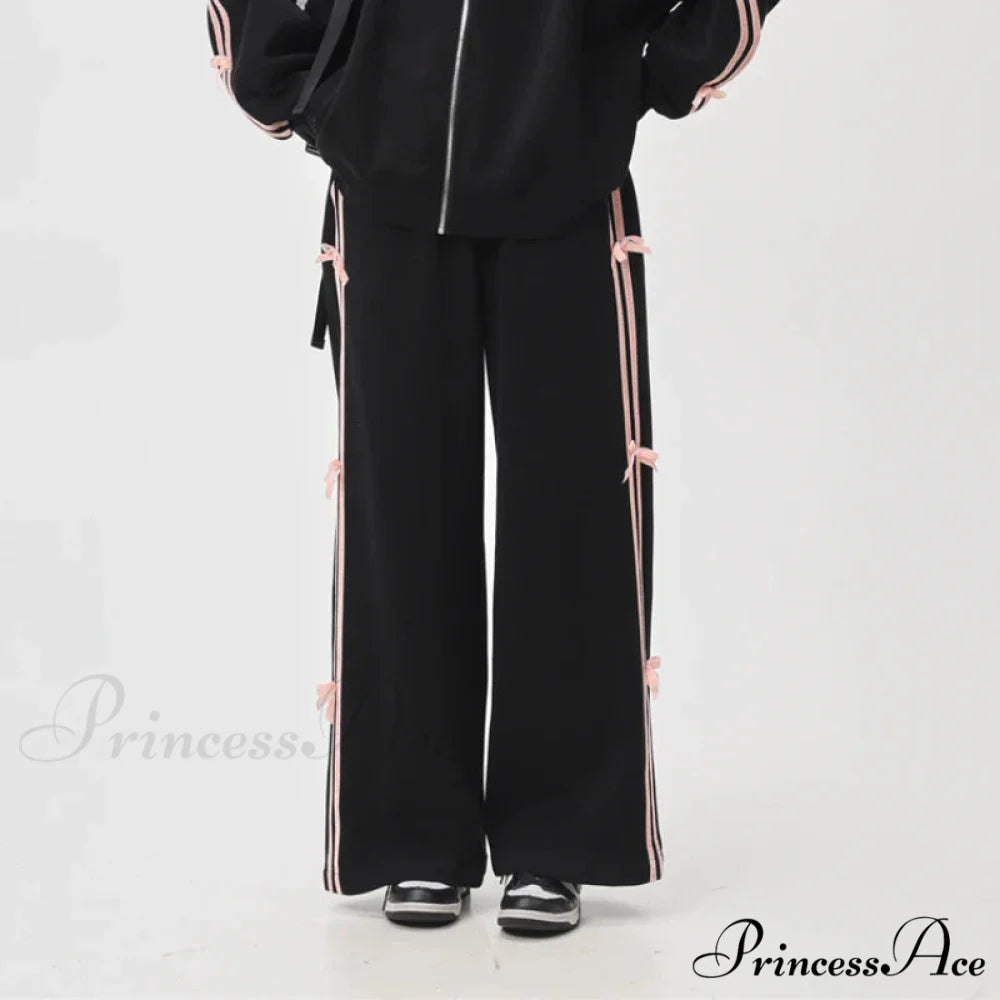 Bow Elegant Tracksuit Set 05-Pants / L
