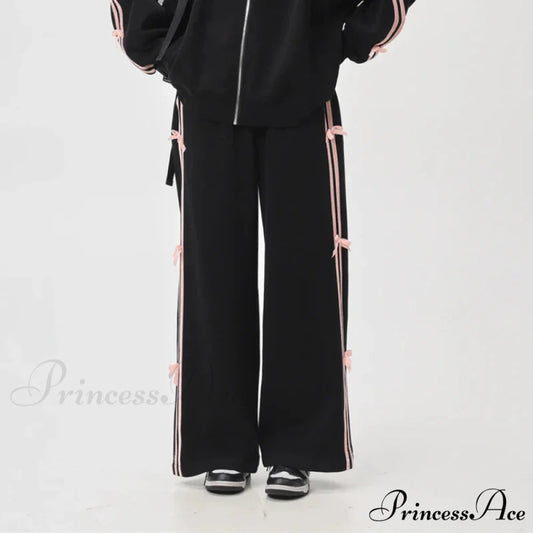 Bow Elegant Tracksuit Set 05-Pants / L