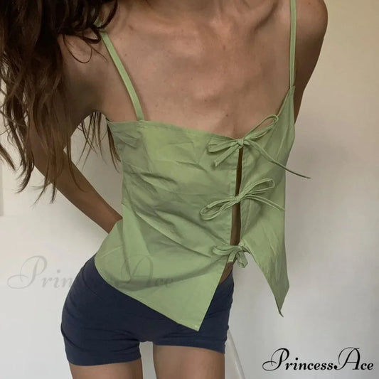 Bow Fitted Crop Top croptop-250223