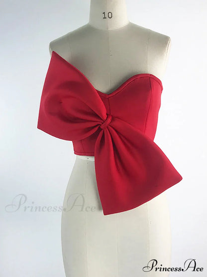 Bow Tie Graceful Cropped Tank Top