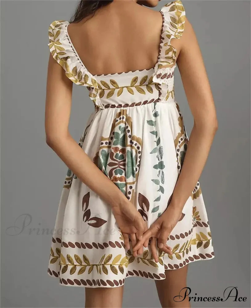 Box Neck Baggy Short Dress minidress-250223