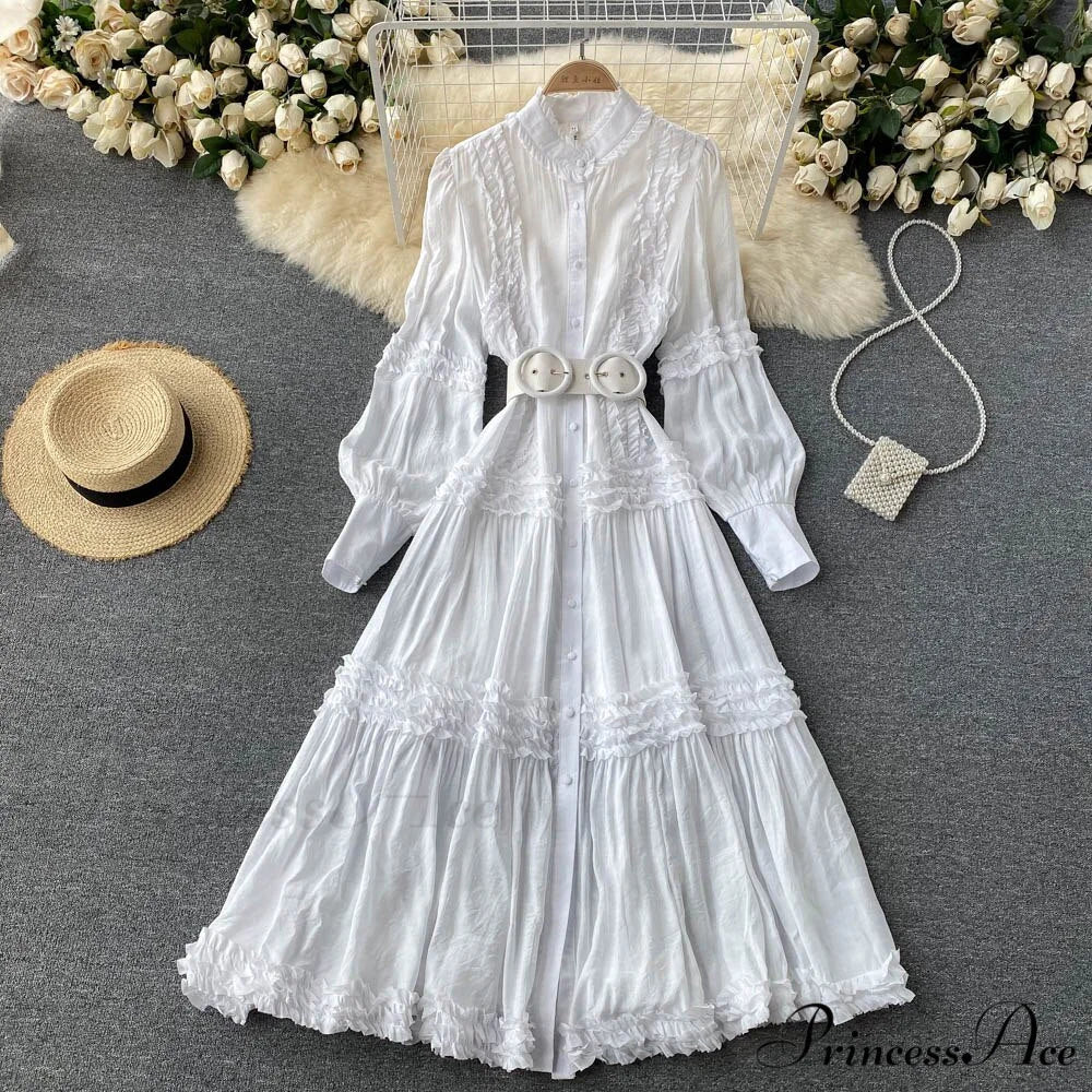 Breasted Arm Sexy Flower Long and Single with Embroidery Tulle Full-Length Warm-Season Party Gown Layer Lace Ruffle
