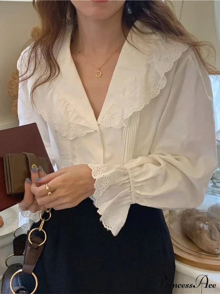 BRIDGETI Elegant SHIRT White