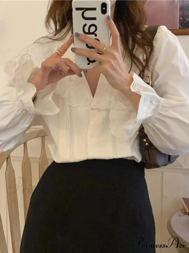 BRIDGETI Elegant SHIRT White