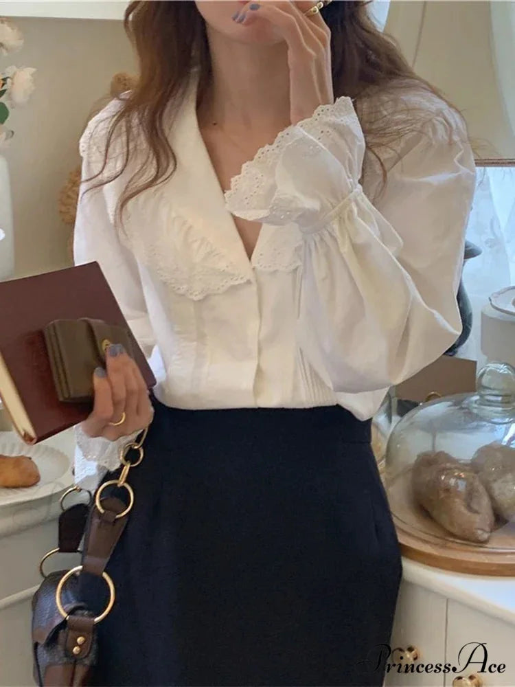 BRIDGETI Elegant SHIRT White