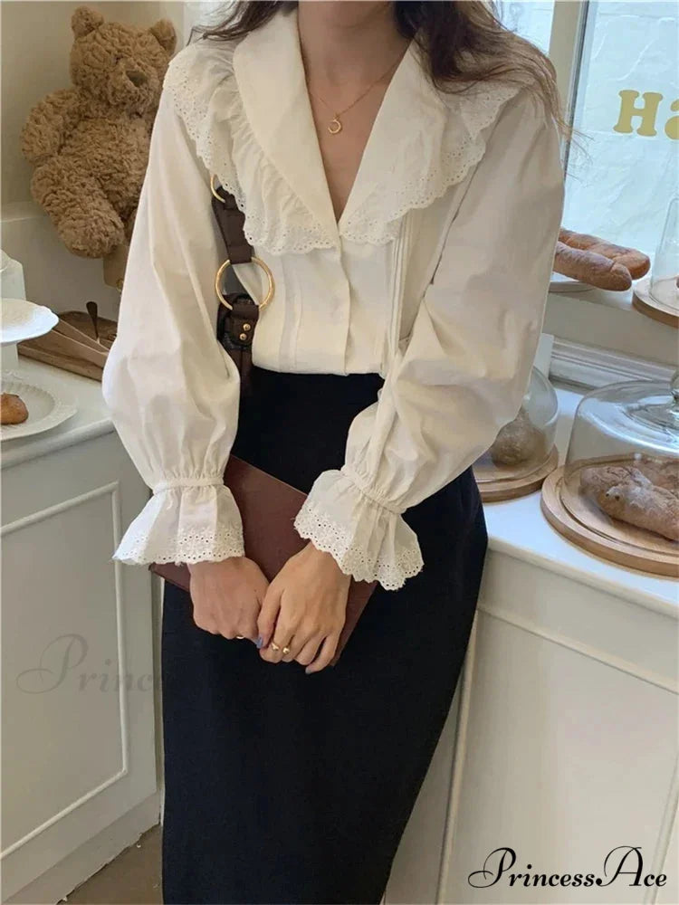 BRIDGETI Elegant SHIRT White