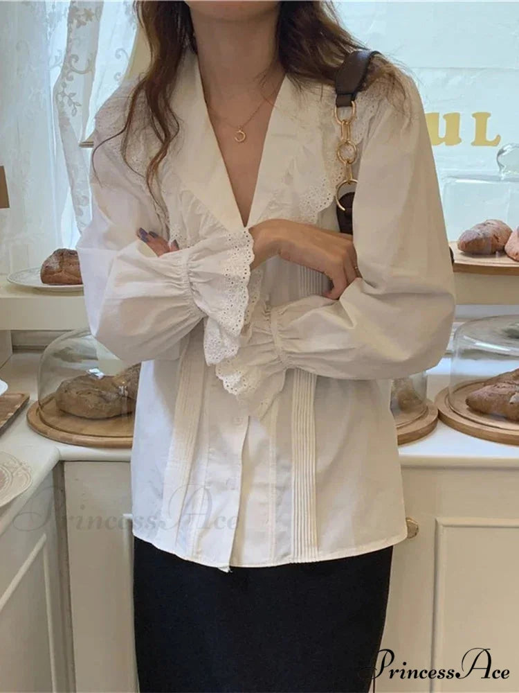 BRIDGETI Elegant SHIRT White