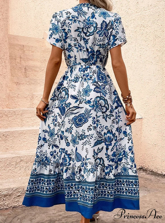 Brief Gown Bohemian with Arm Print