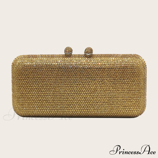 Bright Night Wedding Clutch Stylish Party Shoulder Bag Gold clutchbag-250126