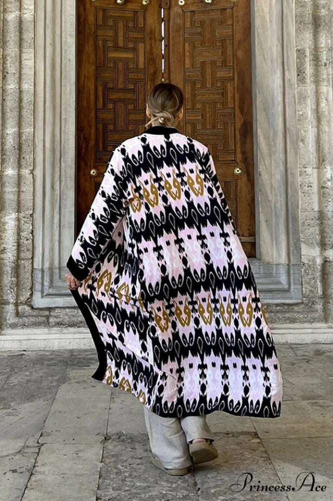 Brigitte One Of A Graceful Kind Ikat Maxi Kimono