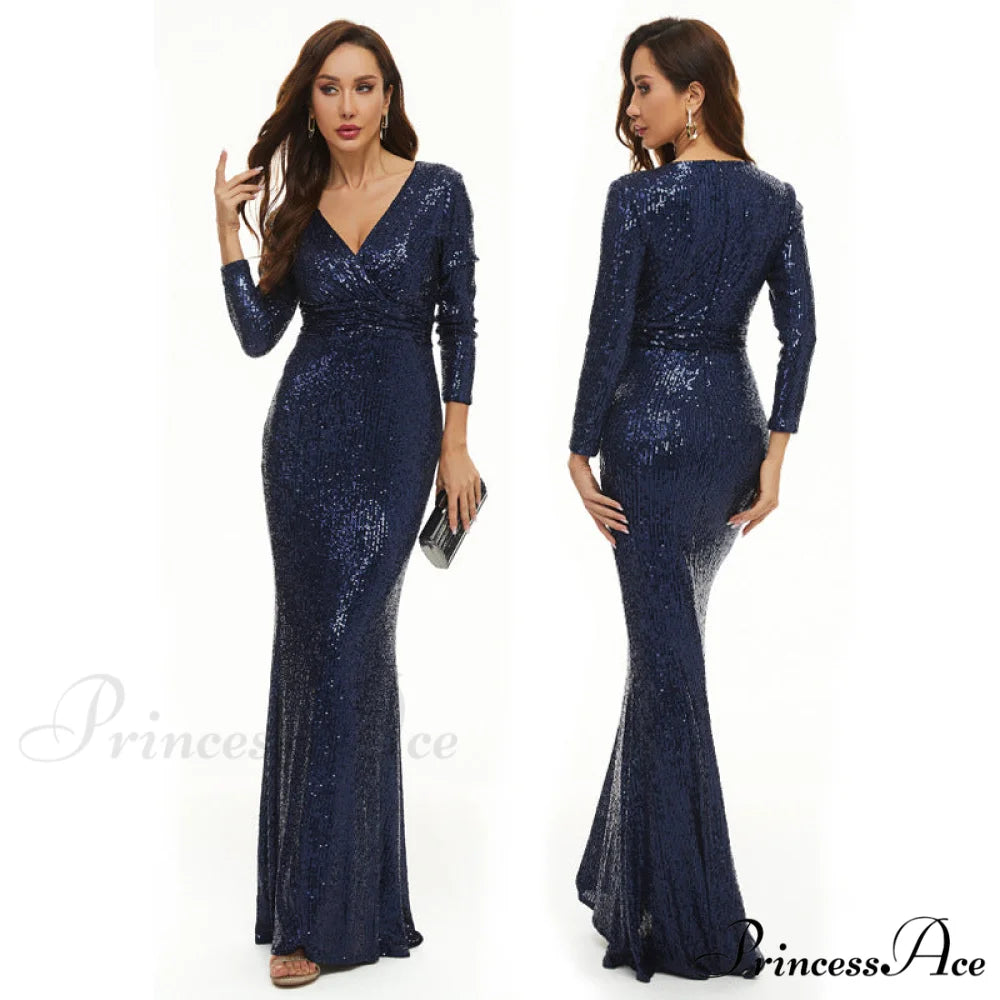 Brin Formal Open Charming Back Glitter Dress