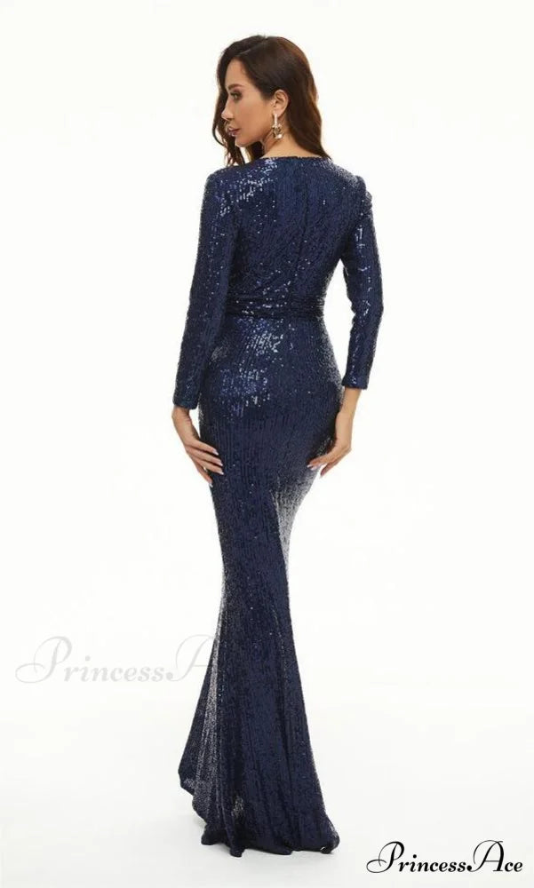 Brin Formal Open Charming Back Glitter Dress