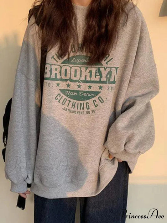 Broken Dreams Graceful Y2K Crop Top Gray / M