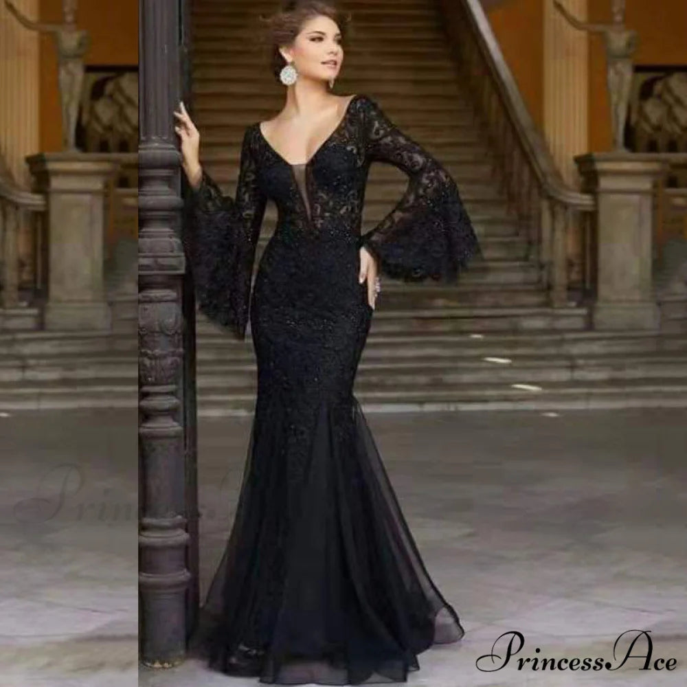 Brooke Lace V Charming Neck Formal Dress