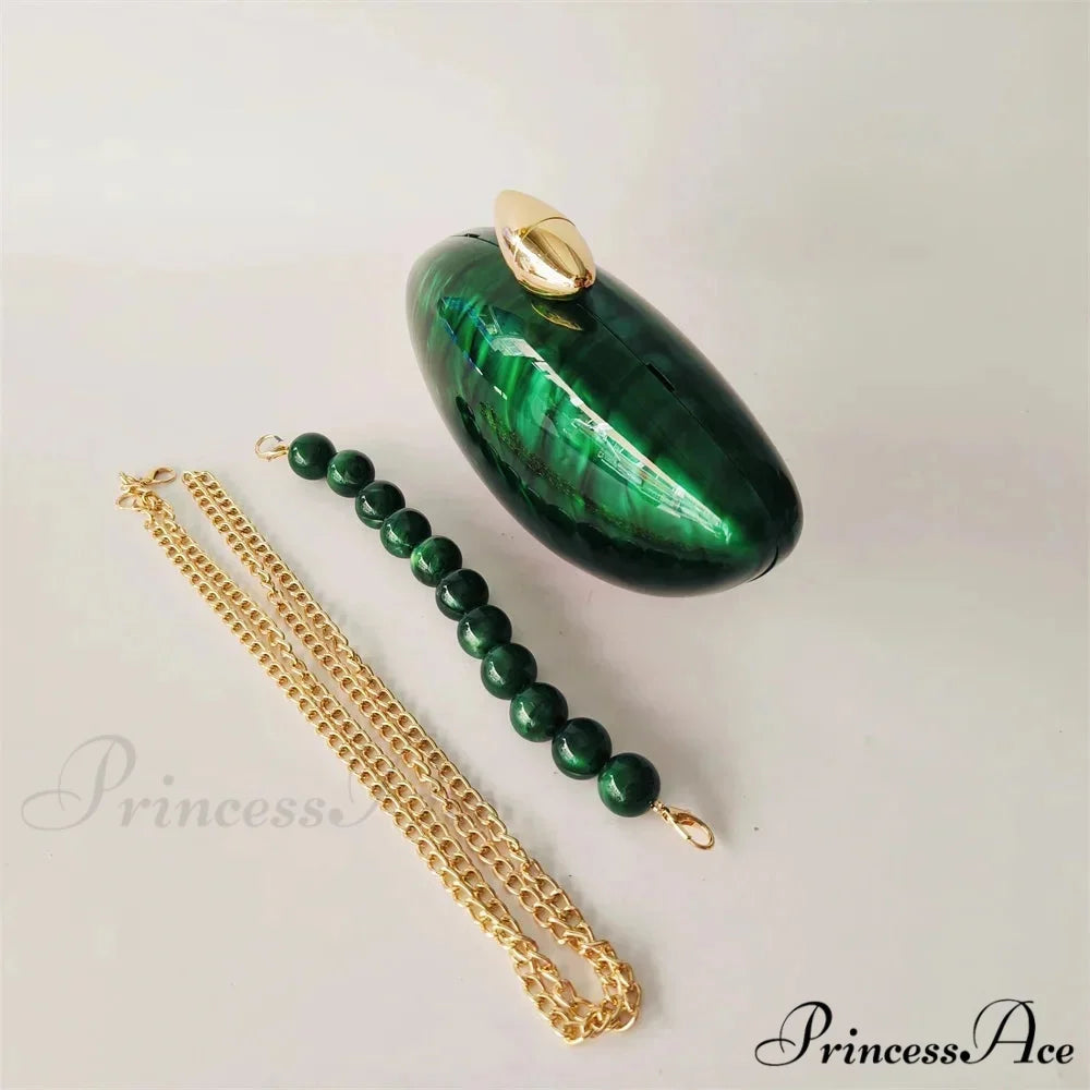 Brown Marble Acrylic Box Evening Clutch Bag beaded handle2 clutchbag-250126