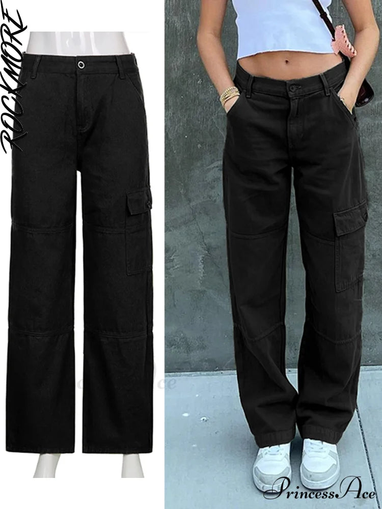 Brown Vintage Baggy Jeans Black / S