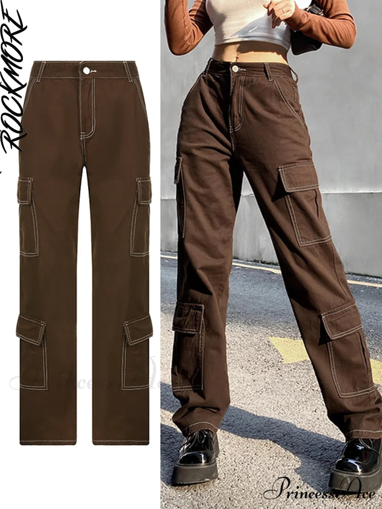 Brown Vintage Baggy Jeans Brown / S