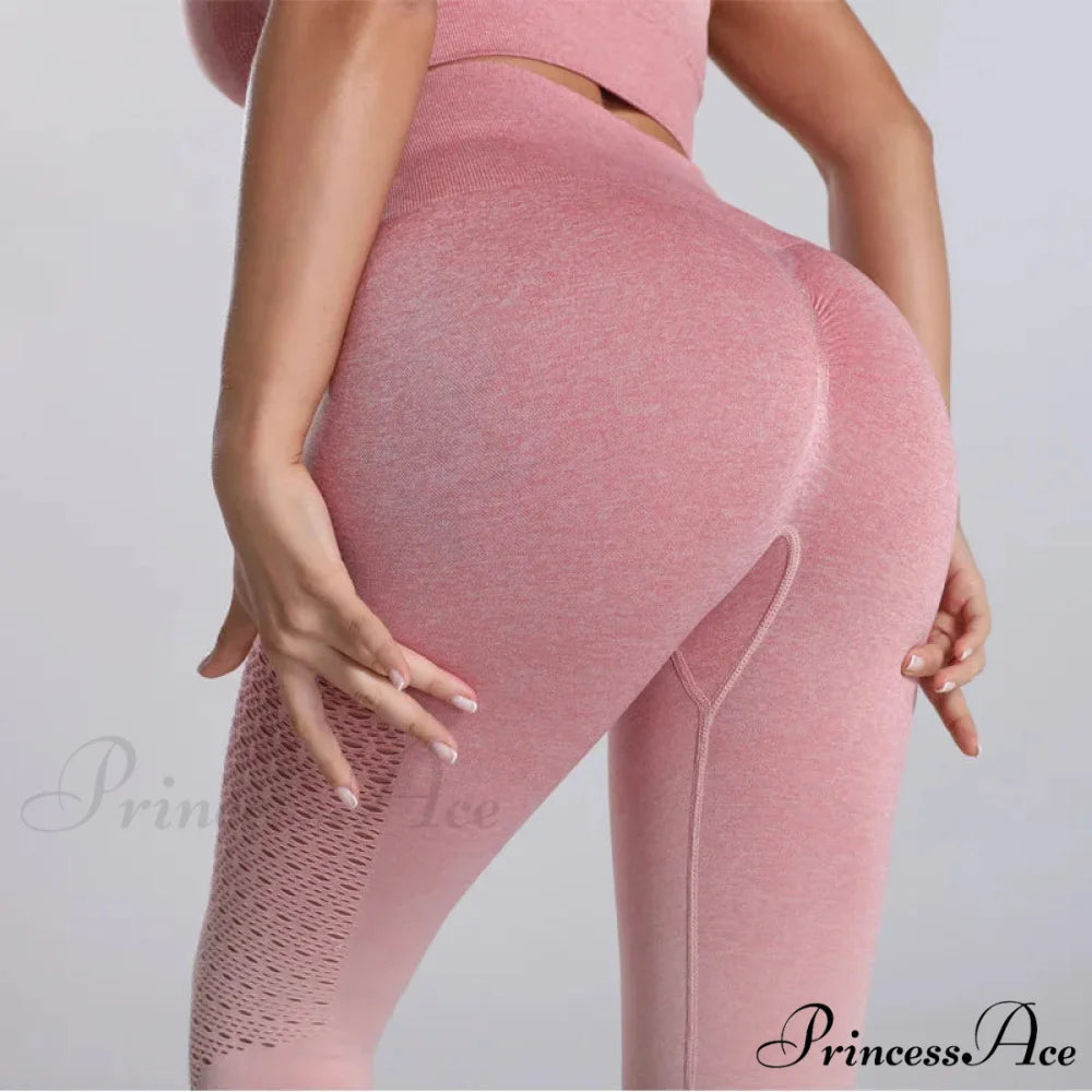 Bubble Push Up Seamless Fitness High Waist Legging