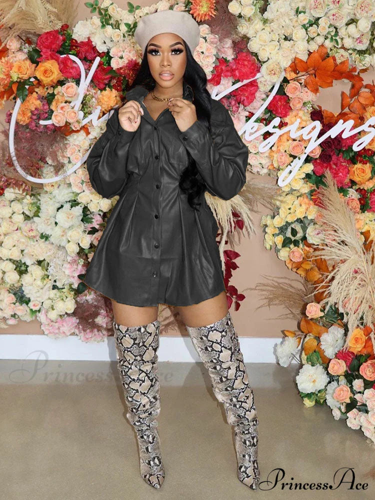 Buckle Belted Graceful Flare Leg Pants Black / M