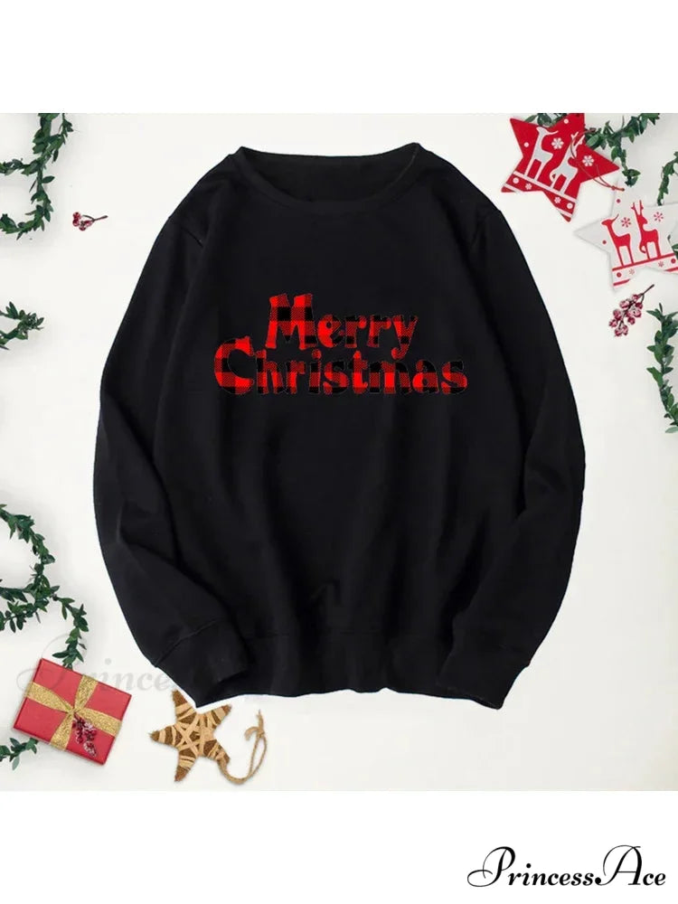 Buffalo Plaid Trees Christmas Hoodie black4 / S Christmas Hoodies-L
