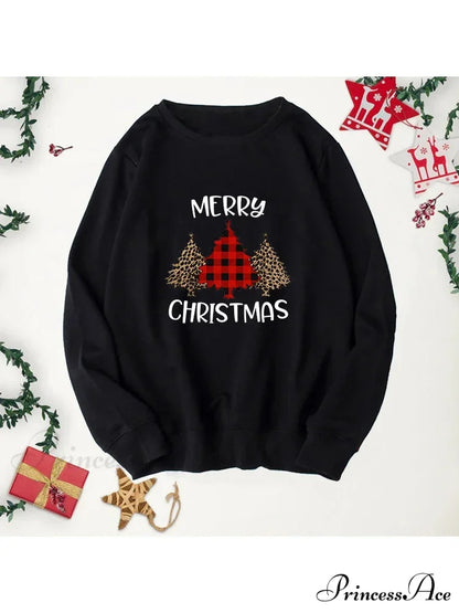 Buffalo Plaid Trees Christmas Hoodie Christmas Hoodies-L