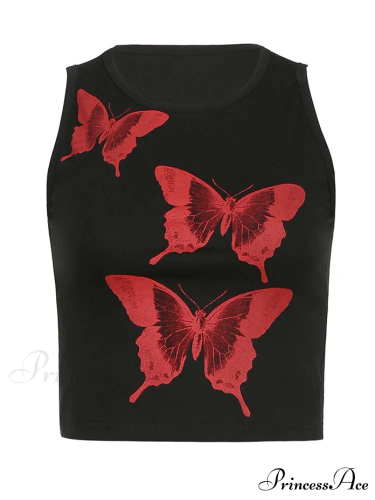Butterfly Pendant Graceful Link Chain Necklace