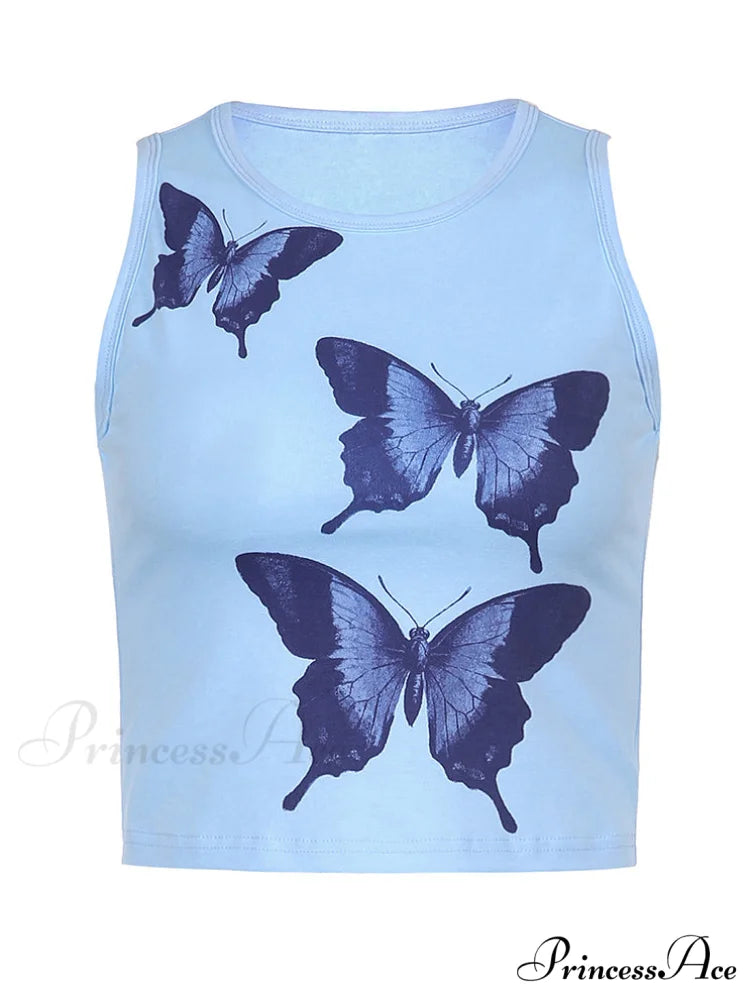 Butterfly Pendant Graceful Link Chain Necklace