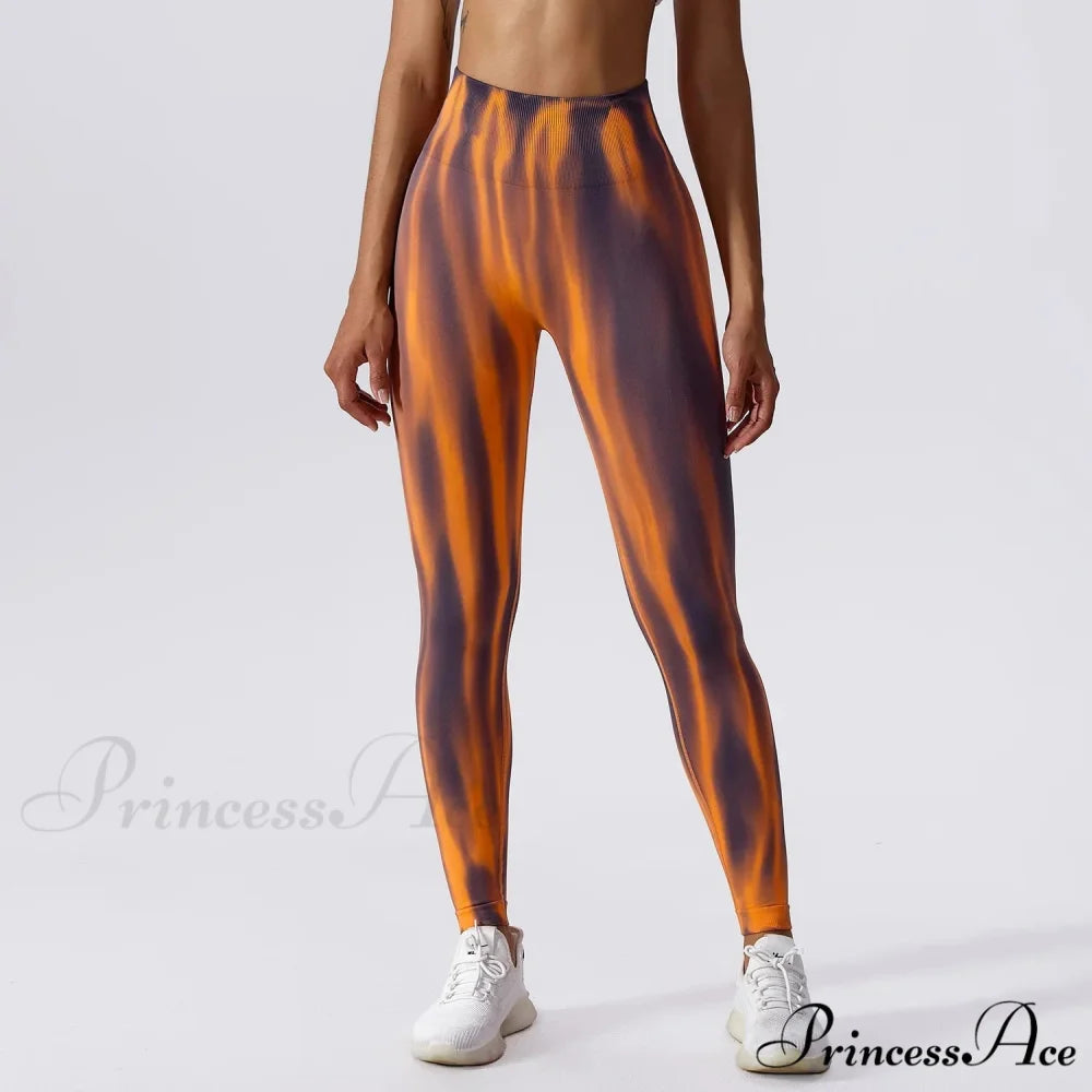 Buttocks Seamless Yoga Legging coffee / S