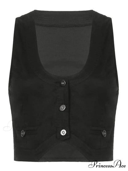 Button Front Bodycon Rib Knit Classic Sleeveless Mini Dress - Coffee