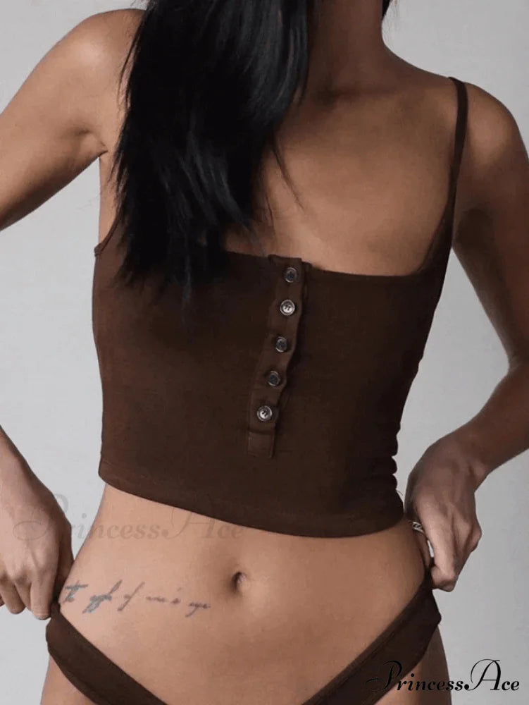 Button Front Graceful Corset Top