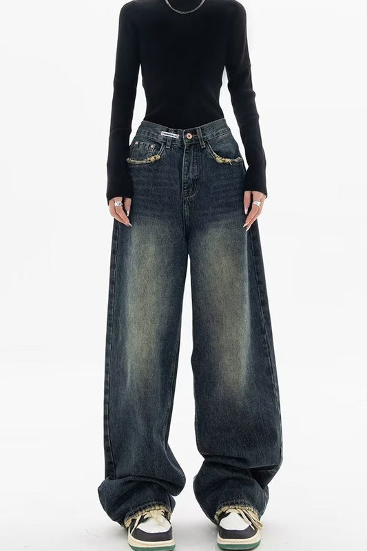 High Rise Loose Fit Vintage Jeans