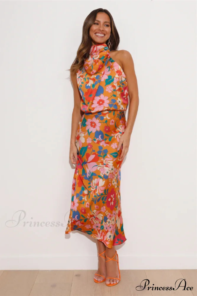 Caamara Elegant Midi Dress