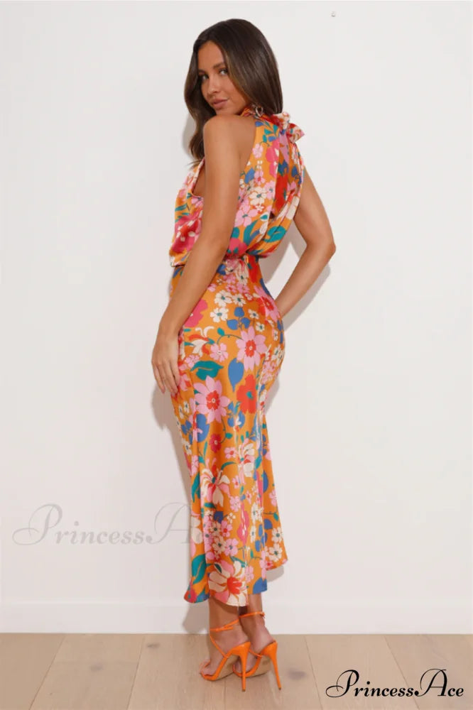 Caamara Elegant Midi Dress