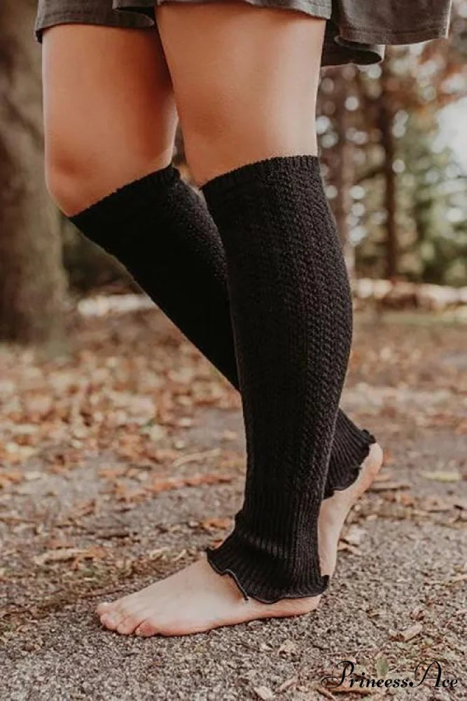 Cable Knit Graceful Jumper Sweater Black