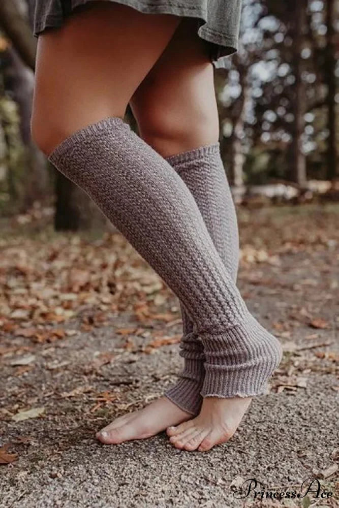 Cable Knit Graceful Jumper Sweater Light Grey