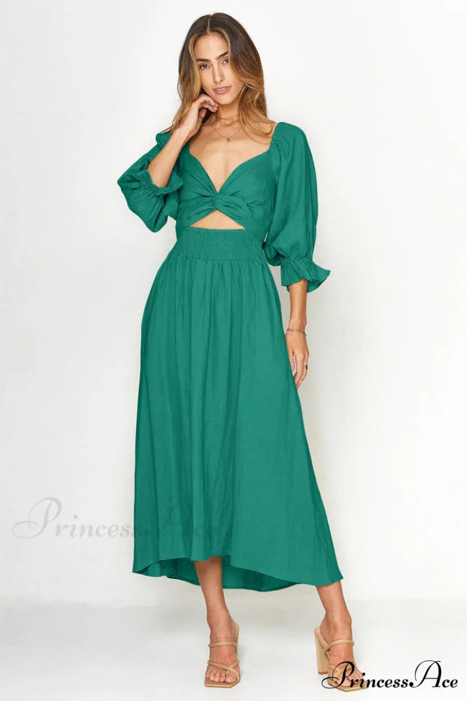 Call It Love Charming Two Way Dress S / Green